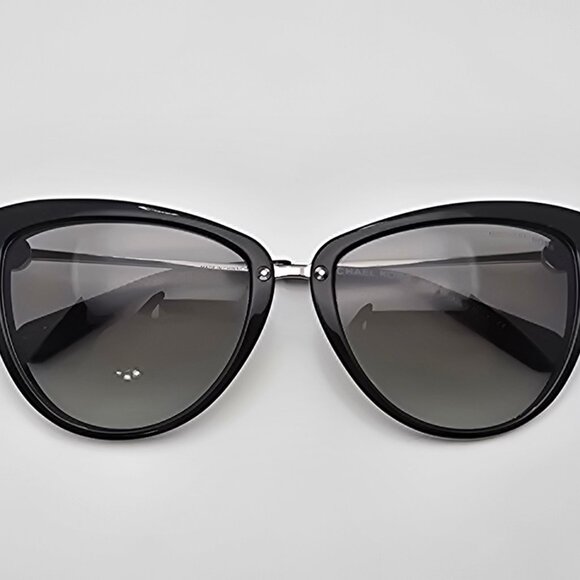 Michael Kors MK6039 Abela II Black Silver Frame Grey Lens Cat Eye Sunglasses - Picture 10 of 13